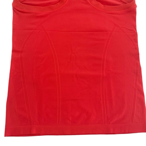 Athleta Razorback Fitted Neon Red/Orange Tank Top Yoga Activewear Size Small - Picture 6 of 8
